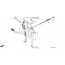 Main stand/brake pedal