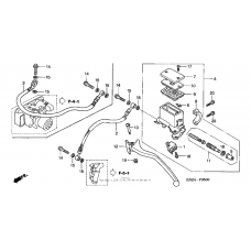 Rear brake master cylinder