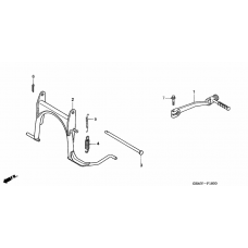 Stand/kick starter arm