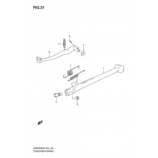 Stand - rear brake