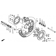 Rear wheel complete assy