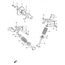 Cam shaft - valve