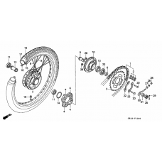 Rear wheel complete assy