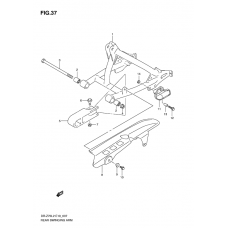 Rear swinging arm