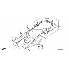 Side cover/rear cowl