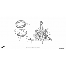 Crankshaft + piston