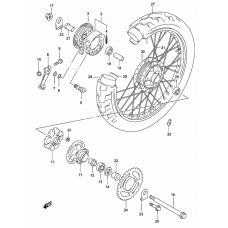 Rear wheel complete assy