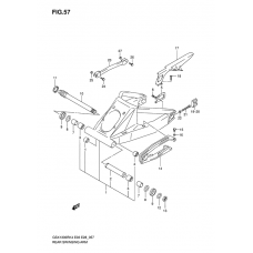 Rear swinging arm