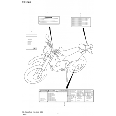 Информационные наклейки (Dr-Z400Sl4 E03)