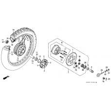 Rear wheel complete assy              

                  2