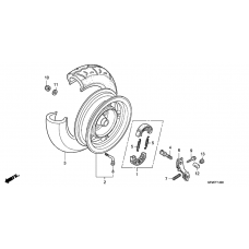 Rear wheel complete assy