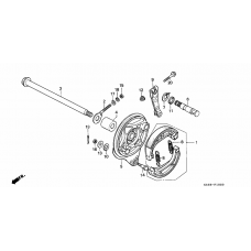 Rear brake panel