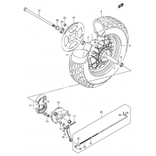 Rear wheel complete assy