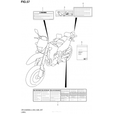 Информационные наклейки (Dr-Z400Sml4 E33)