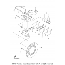 Rear brake caliper