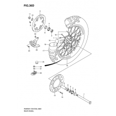 Rear wheel complete assy              

                  Rm250k6