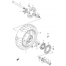 Rear wheel complete assy              

                  Gsx-r600k4/u2k4/u3k4/k5/u2k5/u3k5