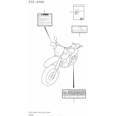 Информационные наклейки (Dr650Sel5 E03)