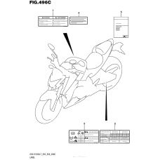 Информационные наклейки (Gsx-S1000Al7 E28)