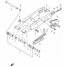 Rear swinging arm              

                  Model x