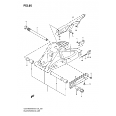 Rear swinging arm