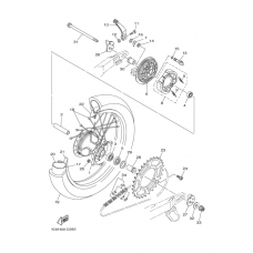 Rear wheel complete assy