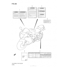 Информационные наклейки (Gsx-R600L2 E28)