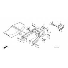 Seat/rear cowl              

                  CB750