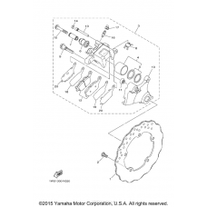 Rear brake caliper