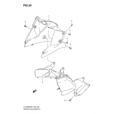 Center leg shield