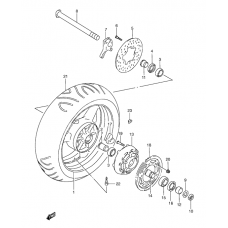 Rear wheel complete assy              

                  Model y