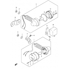 Turnsignal front & rear lamp              

                  E24