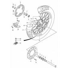 Rear wheel complete assy