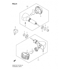 Turnsignal front & rear lamp              

                  Gs500fh p3,  p28,  p33,  p95