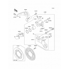 Front brake caliper              

                  Kx500-e16