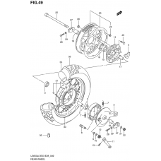 Rear wheel complete assy