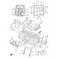 Cylinder head              

                  Rear)(model w/x/y