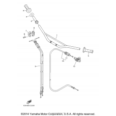 Steering handle cable