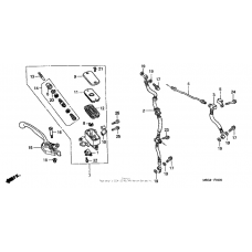 Front brake master cylinder
