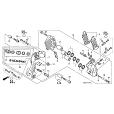 L. front brake caliper