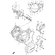 Crankcase cover- water pump              

                  Model t/v