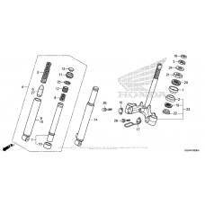 Front fork + steering stem