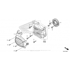 Cooling fan + radiator cover