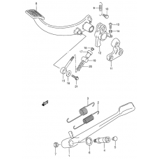 Stand - rear brake