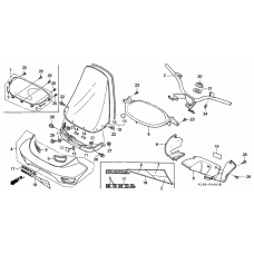 Handle pipe/handle cover              

                  CH125J/L/M/N/P/R