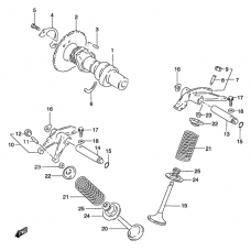 Cam shaft/valve