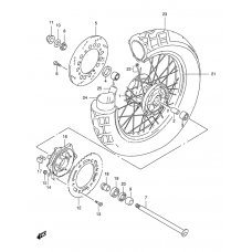 Rear wheel complete assy