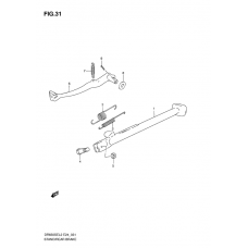 Stand - rear brake