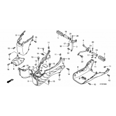 Floor step/pillion step