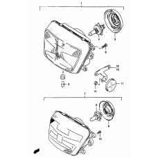 Headlamp              

                  Gsf1200st/sv/sw/sx/sy/sav/saw/sax/say